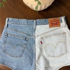 Levi's Women's Two-Tone Denim Shorts
